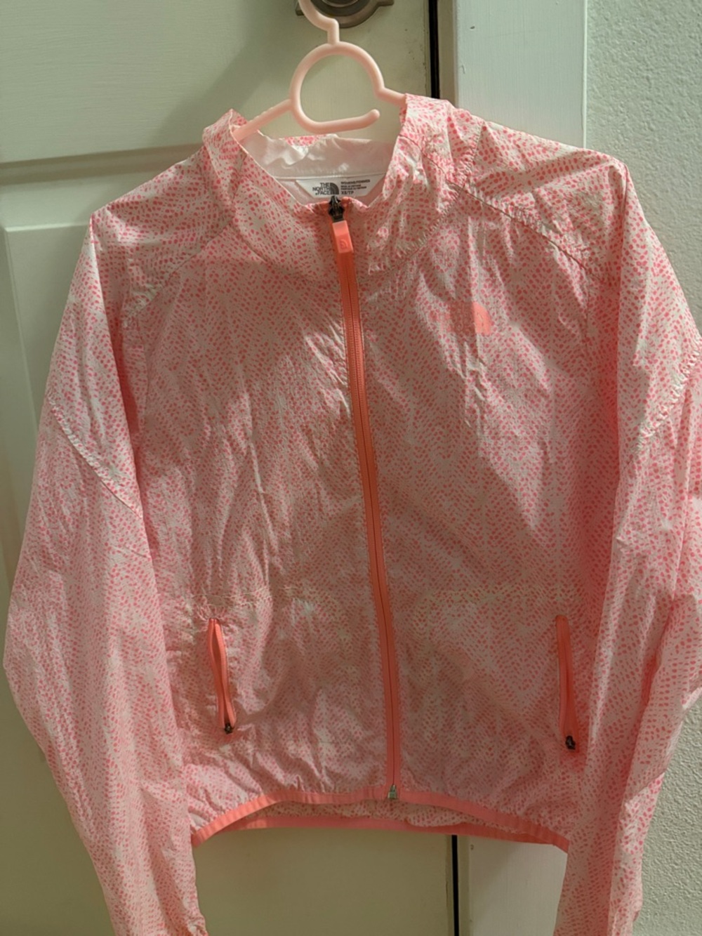 The North Face Coral Pink Packable Windbreaker Size XS